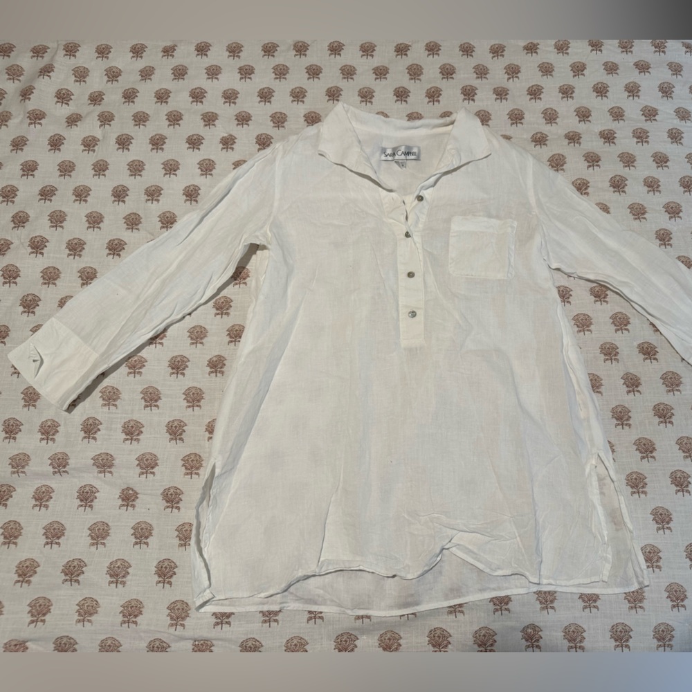 Sara Campbell Cream Blouse